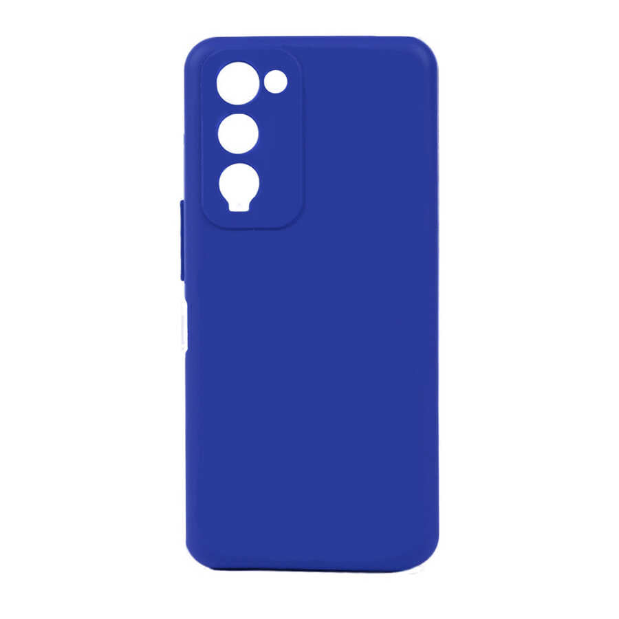 Tecno Camon 18 Kılıf Zore Biye Silikon Mavi