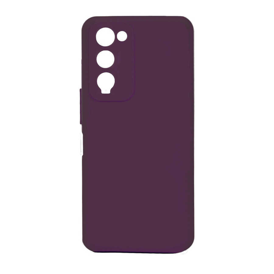 Tecno Camon 18 Kılıf Zore Biye Silikon Mor