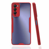 Tecno Camon 18 Kılıf Zore Parfe Kapak Kırmızı