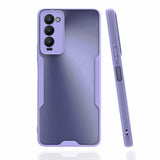 Tecno Camon 18 Kılıf Zore Parfe Kapak Lila