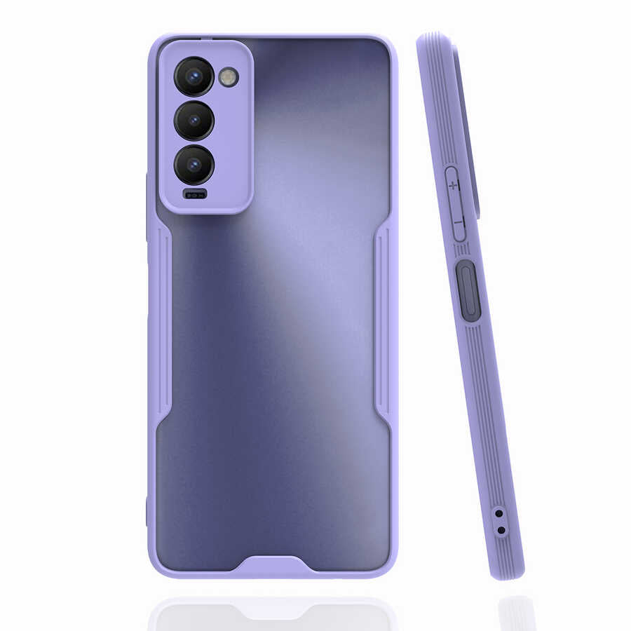 Tecno Camon 18 P Kılıf Zore Parfe Kapak Lila