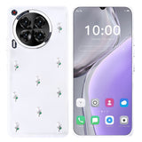 Tecno Camon 30 Kılıf Airbag Tasarımlı Simli Şeffaf Zore Kutup Kapak Lale