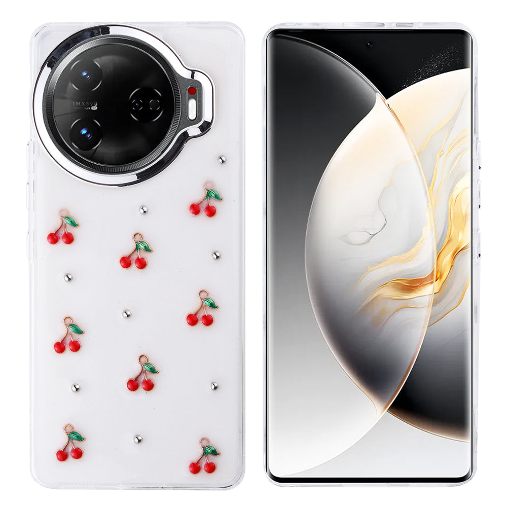 Tecno Camon 30 Pro 5G Kılıf Airbag Tasarımlı Simli Şeffaf Zore Kutup Kapak Fiyonk