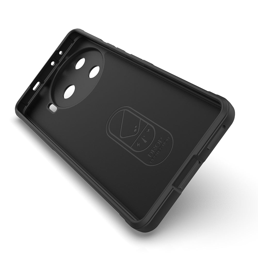 Tecno Camon 30 Pro 5G Kılıf Esnek TPU Oyuklu Arka Yüzey Tasarımlı Zore Etnik Silikon Kapak Koyu Yeşil