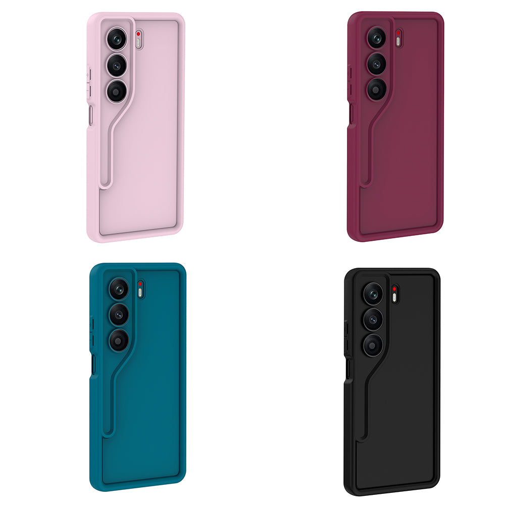 Tecno Camon 40 4G Kılıf Kamera Korumalı Ananas Kapak Koyu Yeşil