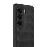Tecno Camon 40 Pro Kılıf Esnek TPU Oyuklu Arka Yüzey Tasarımlı Zore Etnik Silikon Kapak Koyu Yeşil