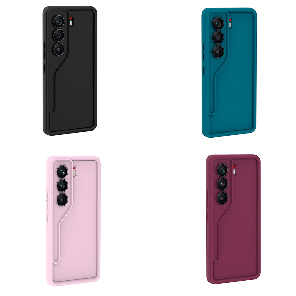 Tecno Camon 40 Pro Kılıf Kamera Korumalı Ananas Kapak Pembe