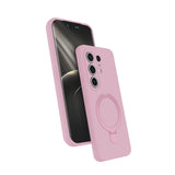 Tecno Camon 50 Pro Kılıf M-safe Şarj Özellikli Standlı Samara Kapak Pembe