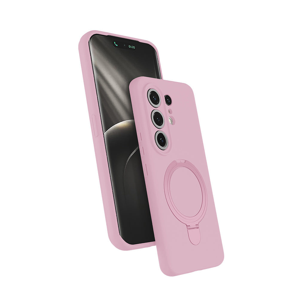 Tecno Camon 50 Pro Kılıf M-safe Şarj Özellikli Standlı Samara Kapak Pembe