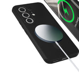 Tecno Camon 50 Pro Kılıf M-safe Şarj Özellikli Standlı Zore Samara Kapak Siyah