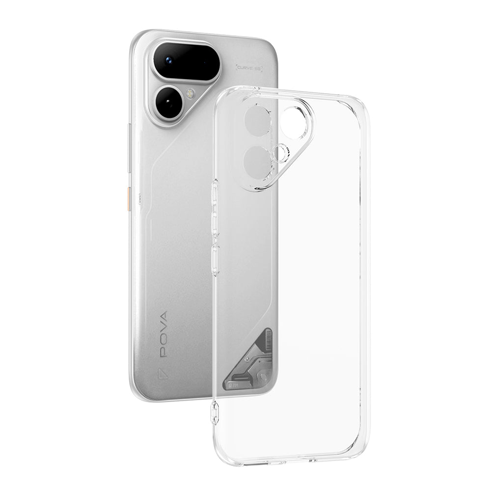 Tecno Pova Curve 2 Kılıf Zore Süper Silikon Kapak Şeffaf