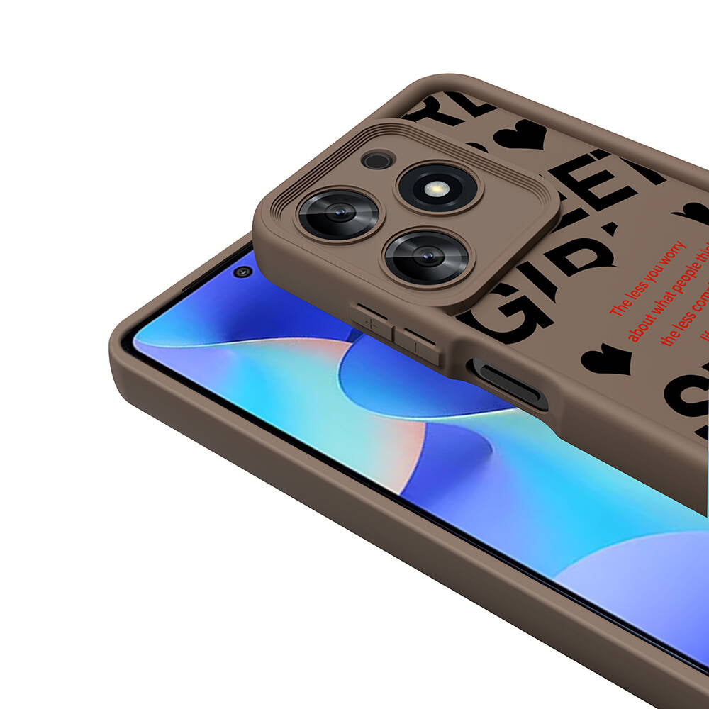 Tecno Spark 10 Pro 4G Kılıf Kamera Korumalı Baskılı Arka Yüzey Zore Klas Kapak Siyah
