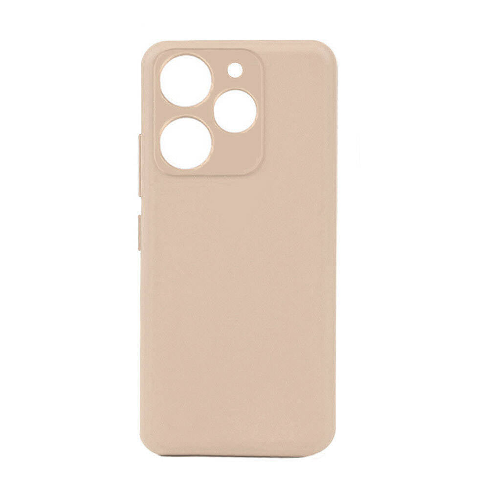 Tecno Spark 10 Pro Kılıf Zore Biye Silikon Pembe Açık