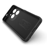 Tecno Spark 20 Kılıf Esnek TPU Oyuklu Arka Yüzey Tasarımlı Zore Etnik Silikon Kapak Koyu Yeşil
