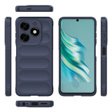 Tecno Spark 20 Kılıf Esnek TPU Oyuklu Arka Yüzey Tasarımlı Zore Etnik Silikon Kapak Koyu Yeşil