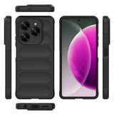 Tecno Spark 20 Pro 4G Kılıf Esnek TPU Oyuklu Arka Yüzey Tasarımlı Zore Etnik Silikon Kapak Koyu Yeşil