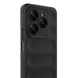 Tecno Spark 20 Pro 4G Kılıf Esnek TPU Oyuklu Arka Yüzey Tasarımlı Zore Etnik Silikon Kapak Koyu Yeşil