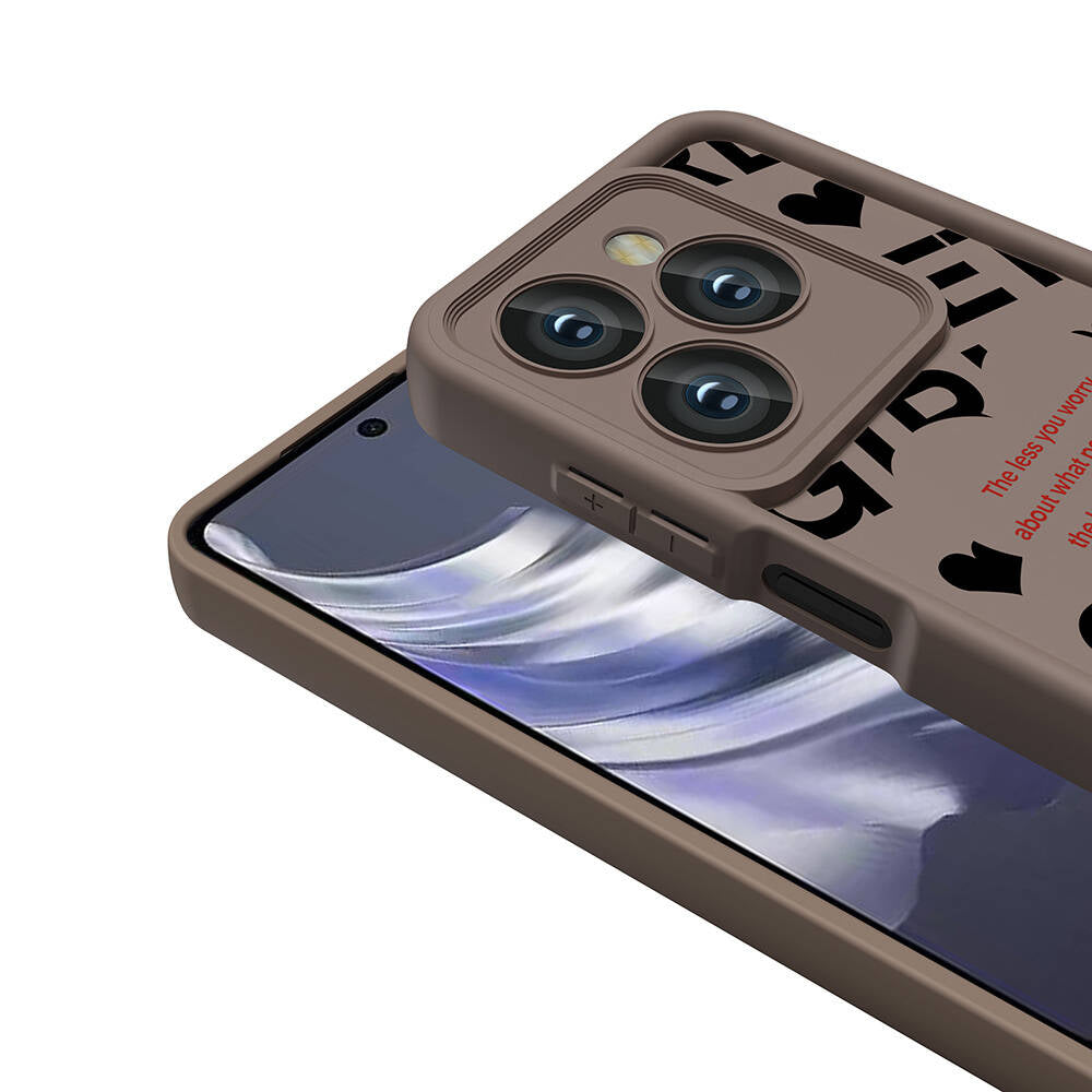 Tecno Spark 20 Pro 5G Kılıf Kamera Korumalı Baskılı Arka Yüzey Zore Klas Kapak Siyah