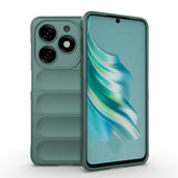 Tecno Spark 20C Kılıf Esnek TPU Oyuklu Arka Yüzey Tasarımlı Zore Etnik Silikon Kapak Siyah