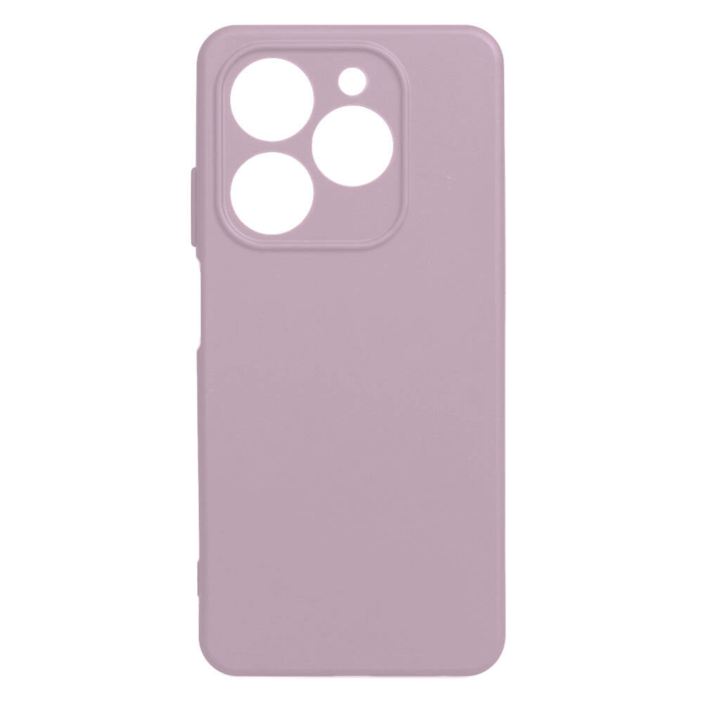 Tecno Spark 20C Kılıf Zore Biye Silikon Pembe Açık