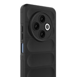 Tecno Spark 30 4G Kılıf Esnek TPU Oyuklu Arka Yüzey Tasarımlı Zore Etnik Silikon Kapak Siyah