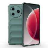 Tecno Spark 30 Pro Kılıf Esnek TPU Oyuklu Arka Yüzey Tasarımlı Zore Etnik Silikon Kapak Koyu Yeşil