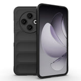 Tecno Spark 30C 4G Kılıf Esnek TPU Oyuklu Arka Yüzey Tasarımlı Zore Etnik Silikon Kapak Siyah