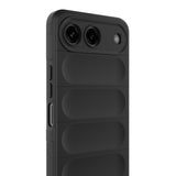 Tecno Spark 40 5G Kılıf Esnek TPU Oyuklu Arka Yüzey Tasarımlı Etnik Silikon Kapak Siyah
