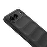 Tecno Spark 40 5G Kılıf Esnek TPU Oyuklu Arka Yüzey Tasarımlı Zore Etnik Silikon Kapak Siyah