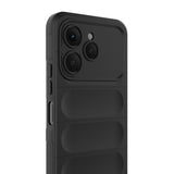 Tecno Spark 40 Kılıf Esnek TPU Oyuklu Arka Yüzey Tasarımlı Zore Etnik Silikon Kapak Lacivert
