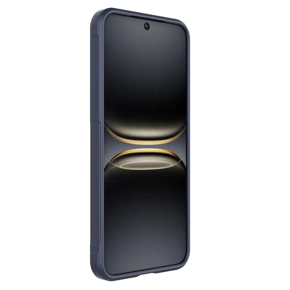 Tecno Spark 40 Kılıf Esnek TPU Oyuklu Arka Yüzey Tasarımlı Zore Etnik Silikon Kapak Lacivert