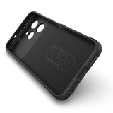 Tecno Spark 40 Kılıf Esnek TPU Oyuklu Arka Yüzey Tasarımlı Zore Etnik Silikon Kapak Siyah