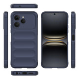 Tecno Spark 40 Kılıf Esnek TPU Oyuklu Arka Yüzey Tasarımlı Zore Etnik Silikon Kapak Koyu Yeşil