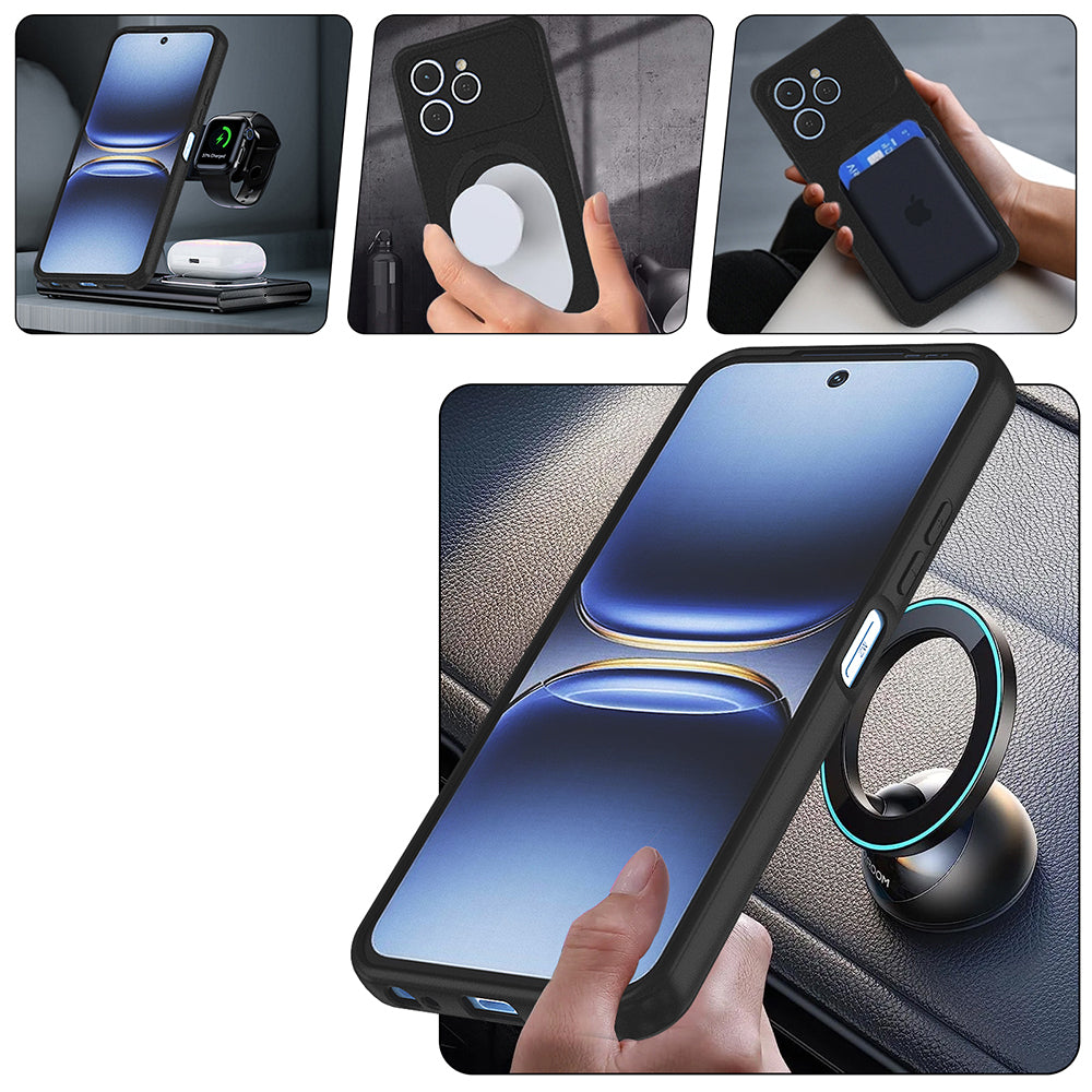 Tecno Spark 40 Kılıf M-safe Şarj Özellikli Standlı Samara Kapak Pembe