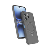 Tecno Spark 40 Kılıf M-safe Şarj Özellikli Standlı Samara Kapak Titanyum-Gri