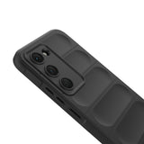 Tecno Spark 40 Pro Kılıf Esnek TPU Oyuklu Arka Yüzey Tasarımlı Zore Etnik Silikon Kapak Lacivert