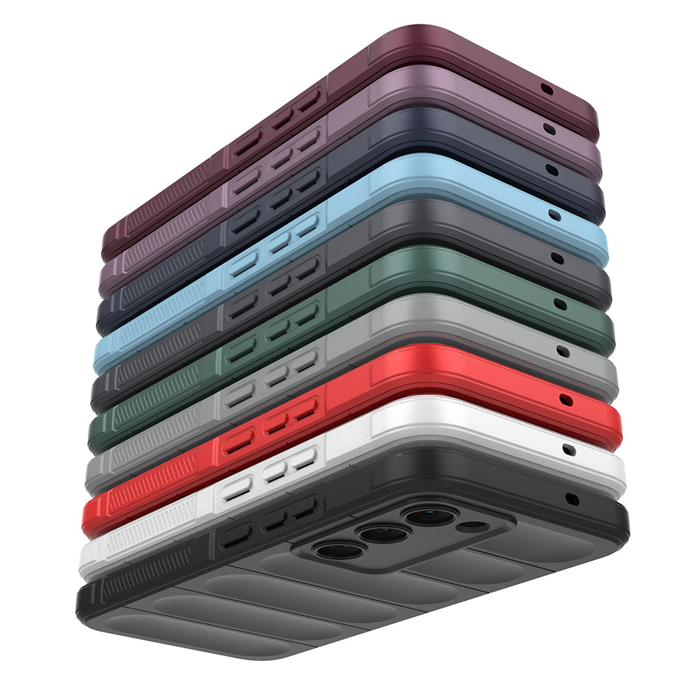 Tecno Spark 40 Pro Kılıf Esnek TPU Oyuklu Arka Yüzey Tasarımlı Zore Etnik Silikon Kapak Lacivert