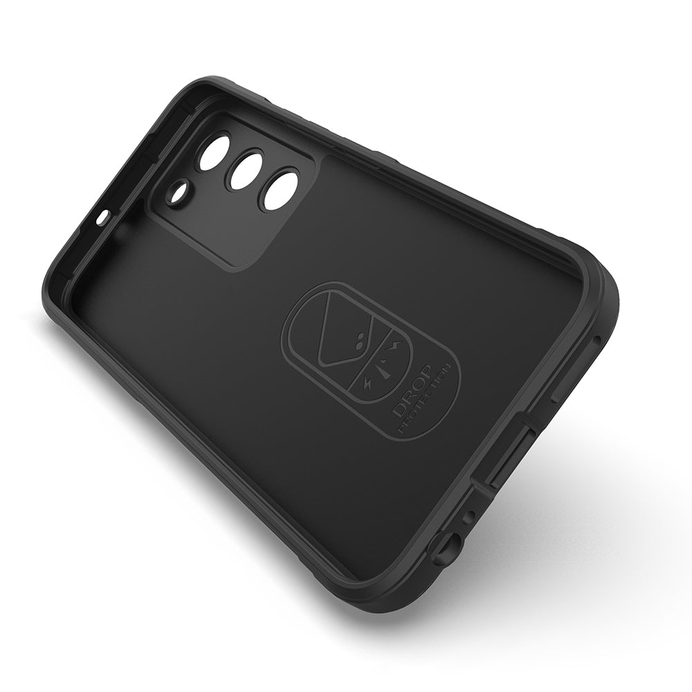 Tecno Spark 40 Pro Kılıf Esnek TPU Oyuklu Arka Yüzey Tasarımlı Zore Etnik Silikon Kapak Lacivert
