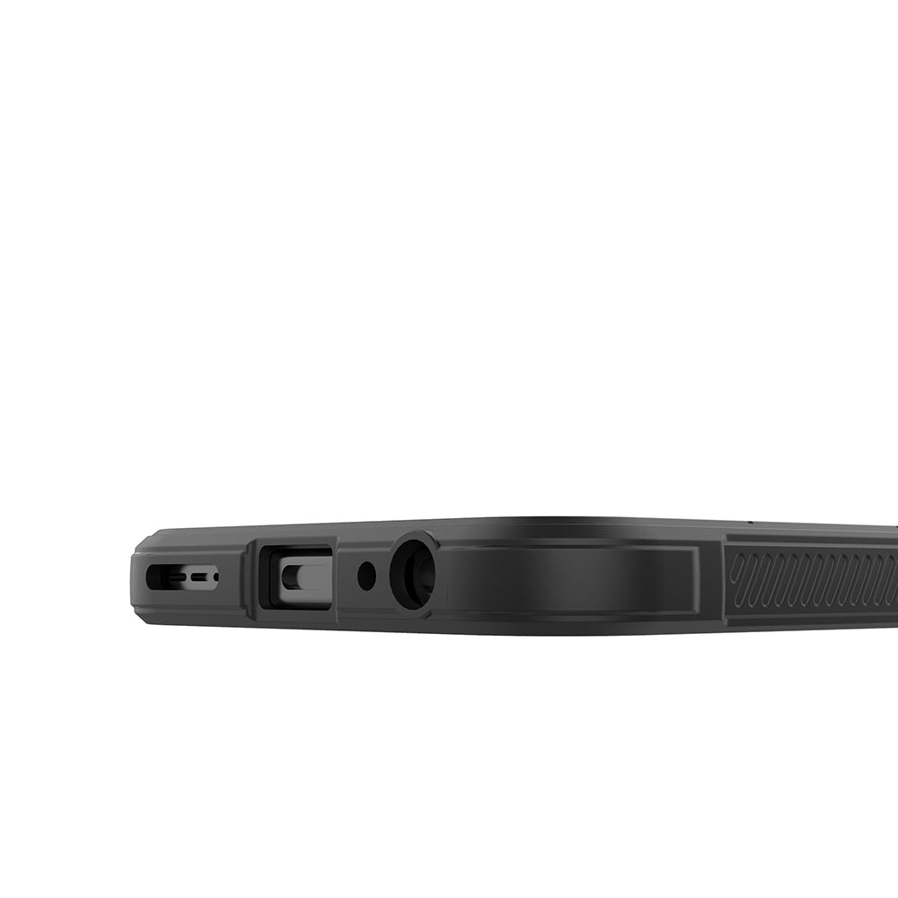 Tecno Spark 40 Pro Kılıf Esnek TPU Oyuklu Arka Yüzey Tasarımlı Zore Etnik Silikon Kapak Siyah
