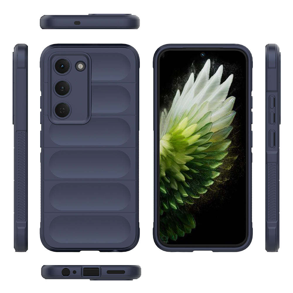 Tecno Spark 40 Pro Kılıf Esnek TPU Oyuklu Arka Yüzey Tasarımlı Zore Etnik Silikon Kapak Siyah