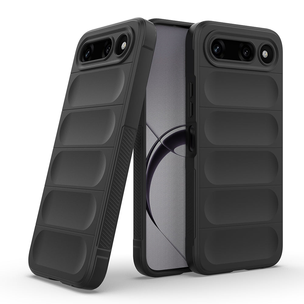 Tecno Spark 50 5G Kılıf Esnek TPU Oyuklu Arka Yüzey Tasarımlı Zore Etnik Silikon Kapak Siyah