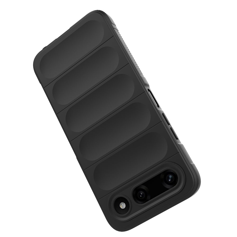 Tecno Spark 50 5G Kılıf Esnek TPU Oyuklu Arka Yüzey Tasarımlı Zore Etnik Silikon Kapak Siyah