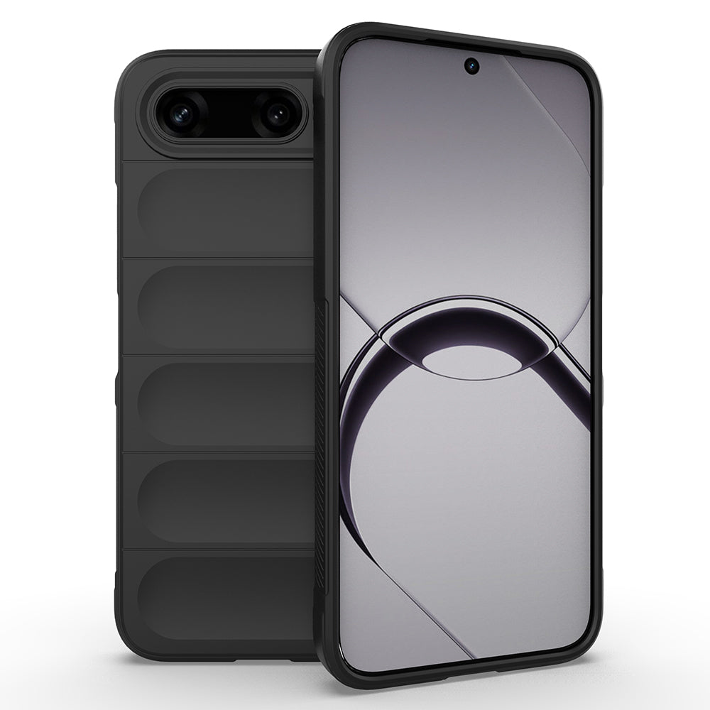 Tecno Spark 50 5G Kılıf Esnek TPU Oyuklu Arka Yüzey Tasarımlı Zore Etnik Silikon Kapak Siyah
