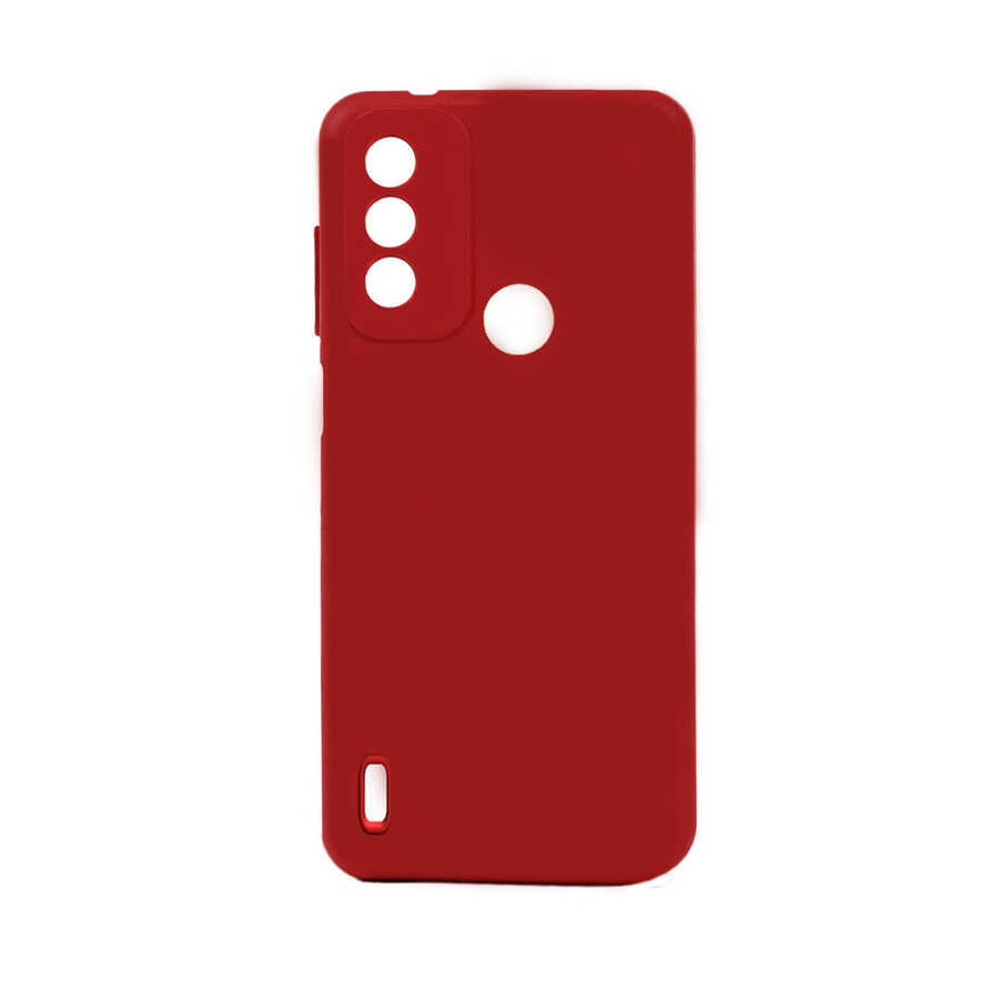 Tecno Spark 6 Go Kılıf Zore Biye Silikon Kırmızı