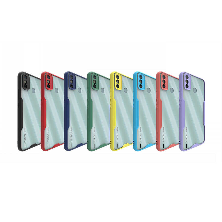 Tecno Spark 6 Go Kılıf Zore Parfe Kapak Kırmızı