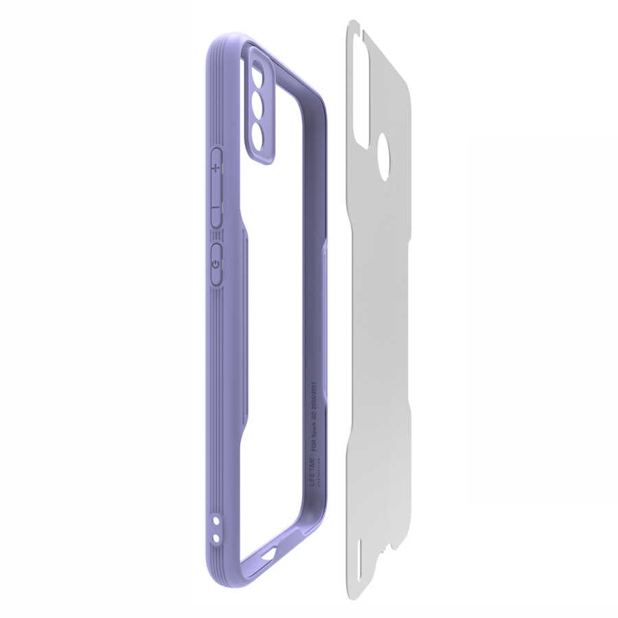 Tecno Spark 6 Go Kılıf Zore Parfe Kapak Pembe