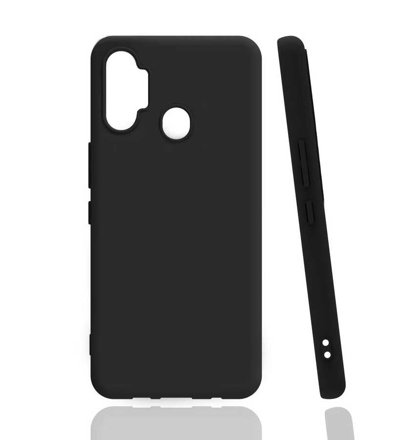 Tecno Spark 7 Pro Kılıf Zore Biye Silikon Siyah