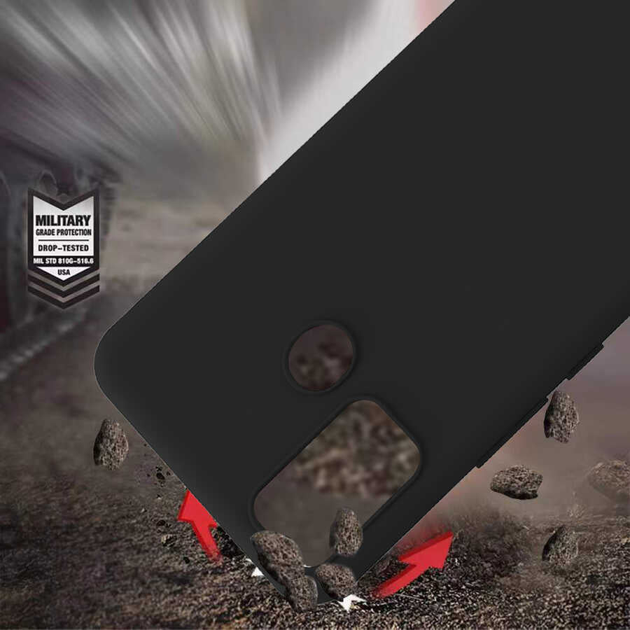 Tecno Spark 7T Kılıf Zore Biye Silikon Mor