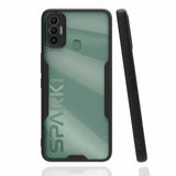 Tecno Spark 7T Kılıf Zore Parfe Kapak Siyah