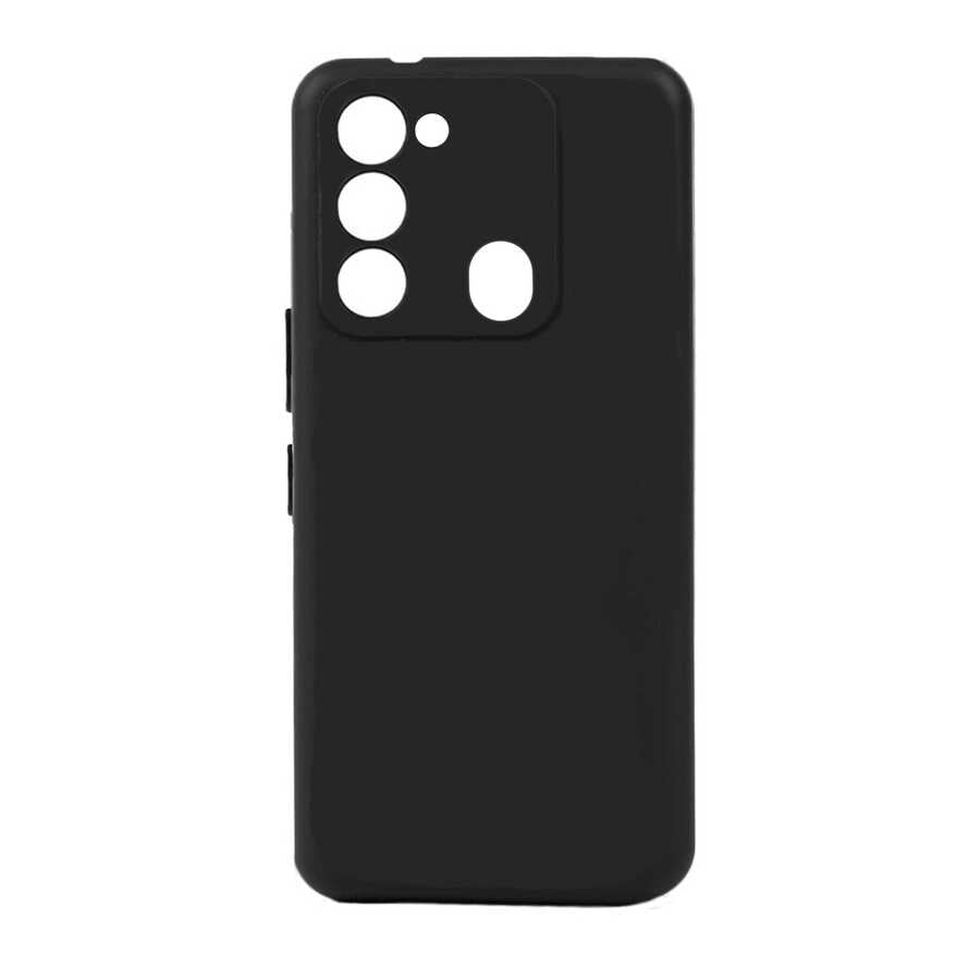 Tecno Spark 8C Kılıf Zore Biye Silikon Siyah